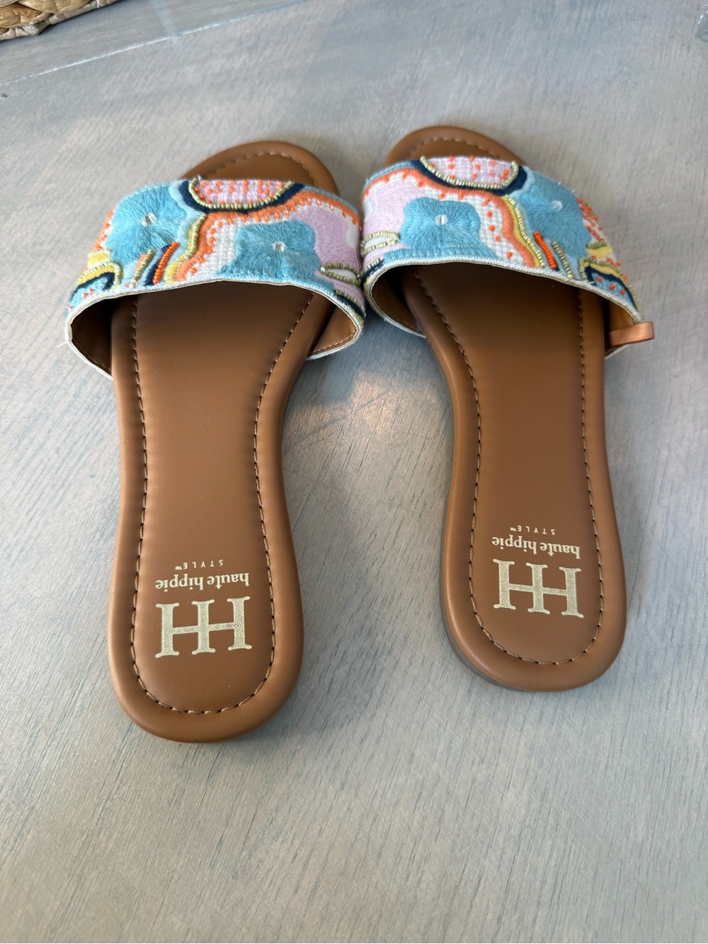 Haute Hippie Tan Slide Sandal - Picture 3 of 6